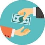 Trustee Fee New York hands exchanging money